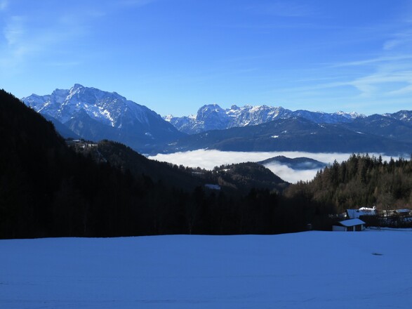 Sicht zu Hochkalter und Reiteralm