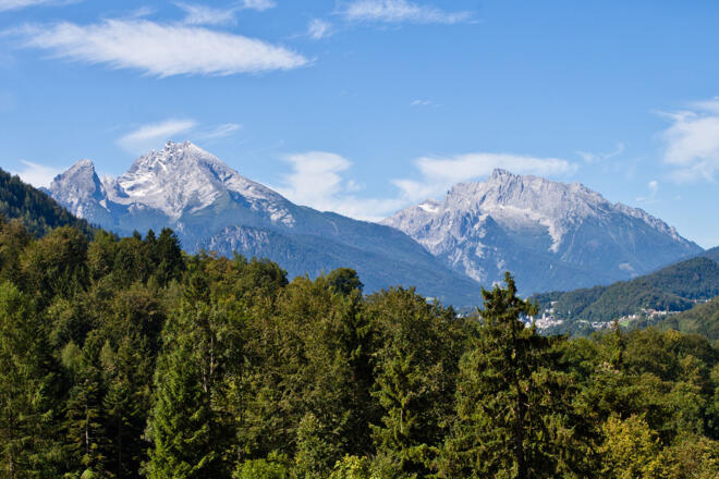 Blick Richtung Watzmann und Hochkalter