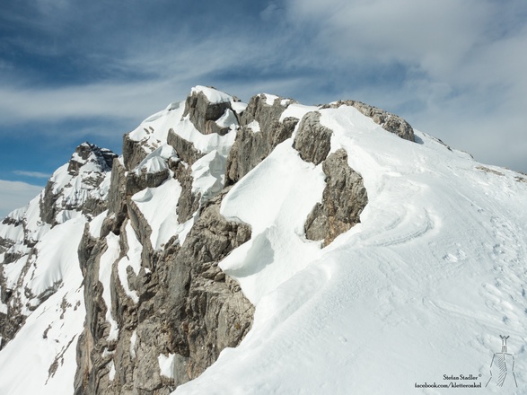 kurz vor dem Hocheck - Blick in die Ostwand