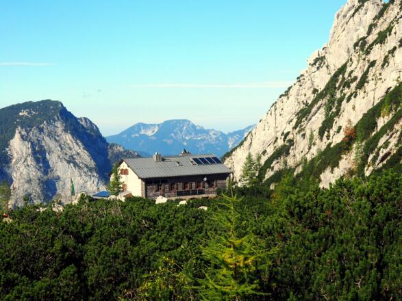 Blaueishütte 1651m in fast erreicht.