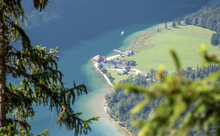 Tiefblick nach Bartholomä