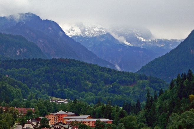 Neuschnee in den Bergen