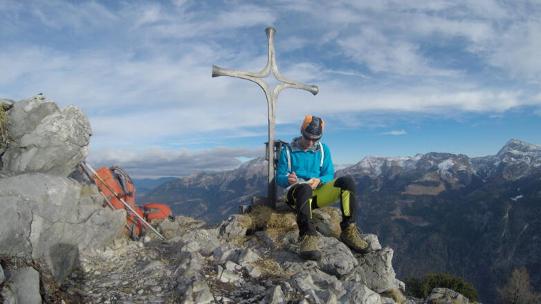 am Gipfel des &quot;Mooslahner&quot;