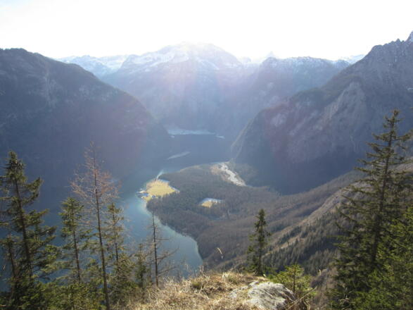 der Königssee - hinten noch der Obersee zu erkennen