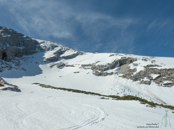 Blick zurück in die Watzmanngrube