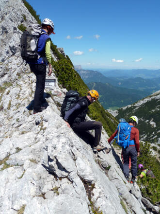 Schöner Fleck, Abstieg zur Blaueishütte