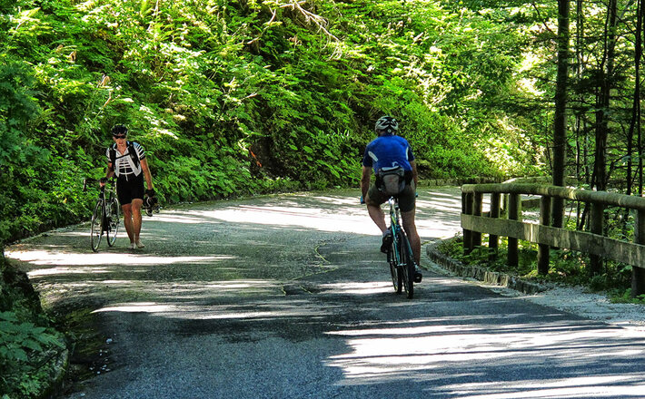 Mitterberg: berüchtigtes Steilstück vor der Bindalm