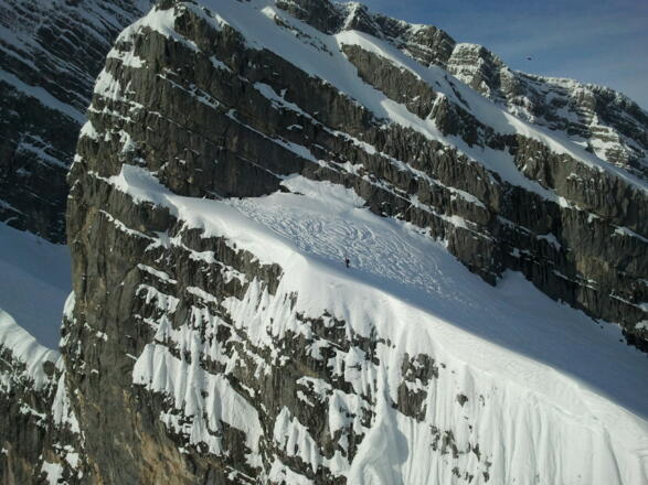 Der steile Abbruch am Ende des Kars