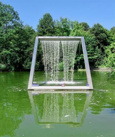 Alf Lechner: Wasserplastik, Westpark in München