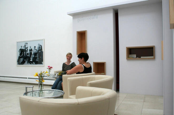 Cafe in der Städtischen Galerie Rosenheim.