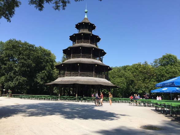 Biergarten Chinesischer Turm im Englischen Garten