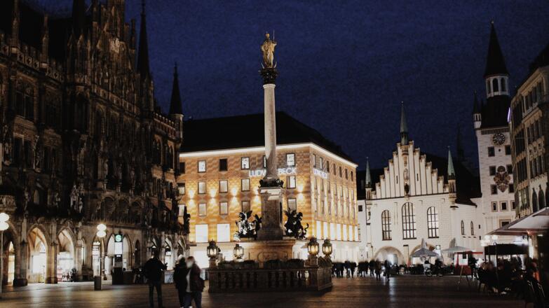 Fischbrunnen am Marienplatz
