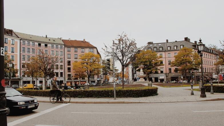 Mittelrondell des Gärtnerplatzes in München