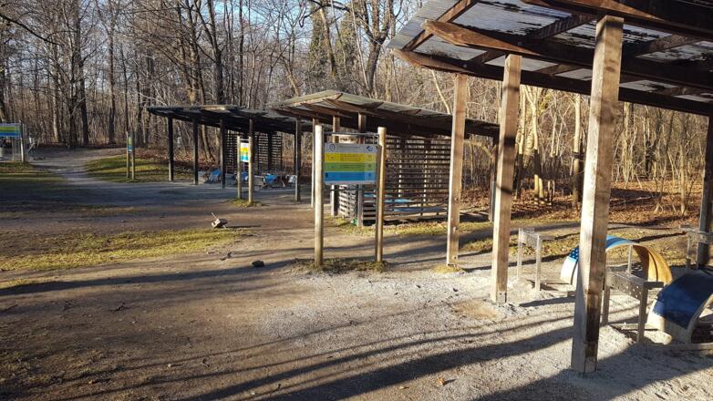 Outdoor Gym am Flaucher Rückengeräte