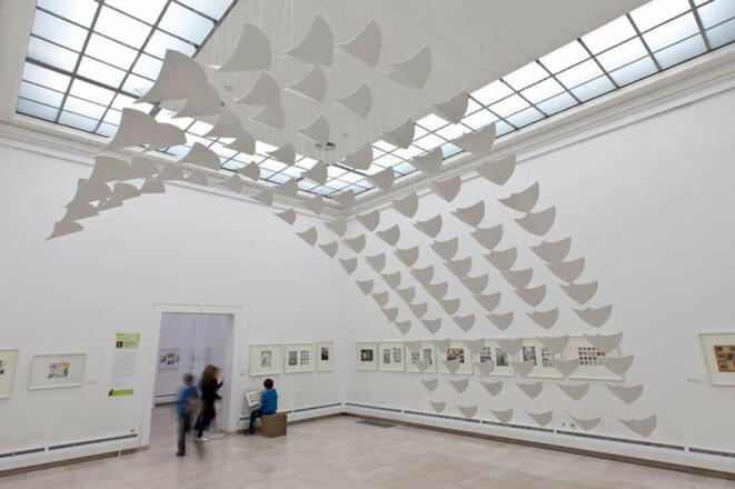 Austellungsraum der Städtischen Galerie Rosenheim.