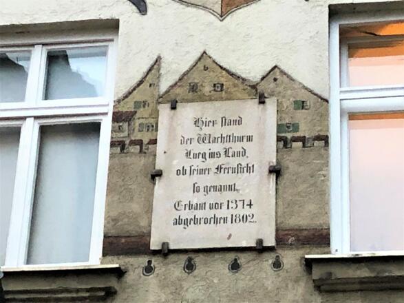 Gedenktafel am Vindelikerhaus