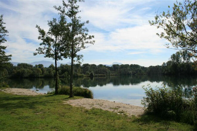 Happingerausee von der Liegewiese aus.