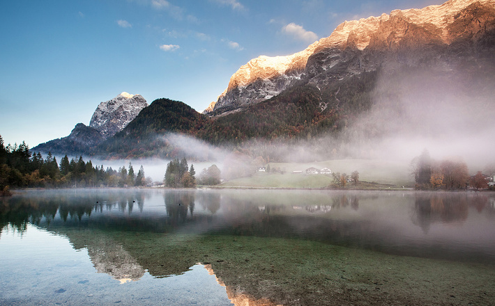 Nebel über dem Hintersee