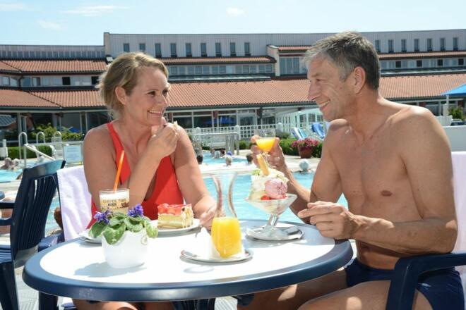 Kurze Stärkung zwischendurch im Café.