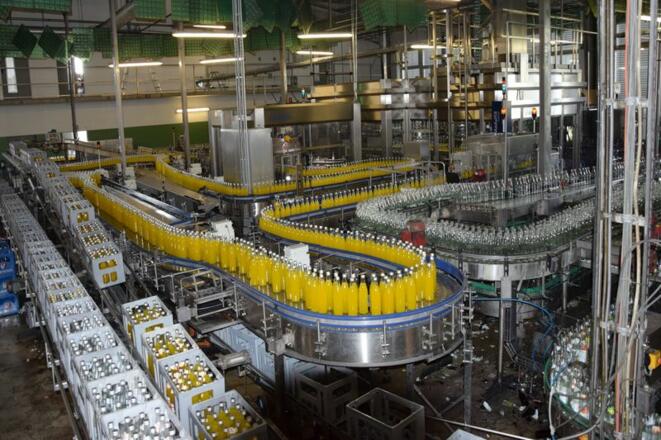 Abfüllanlage in der Brauerei Horneck in Elsendorf