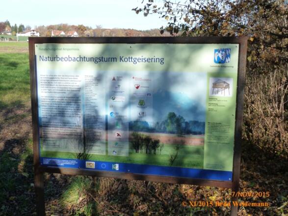 Infotafela am Naturbeobachtungsturm
