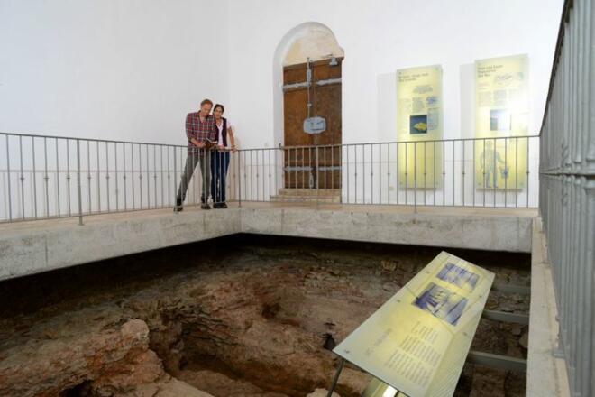 Römisches Museum für Kur- und Badewesen in der Kirche St. Andreas in Bad Gögging im Hopfenland Hallertau