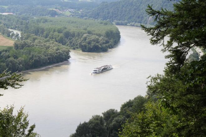 Donaublick von der Donauleite bei Buchsee