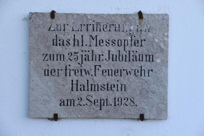 Gedenktafel an der Kapelle zu Starzenöd