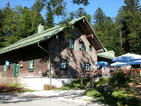 Südansicht der Hütte