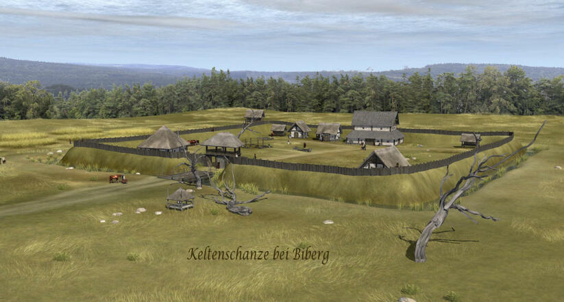 So könnte die Keltenschanze einst ausgesehen haben