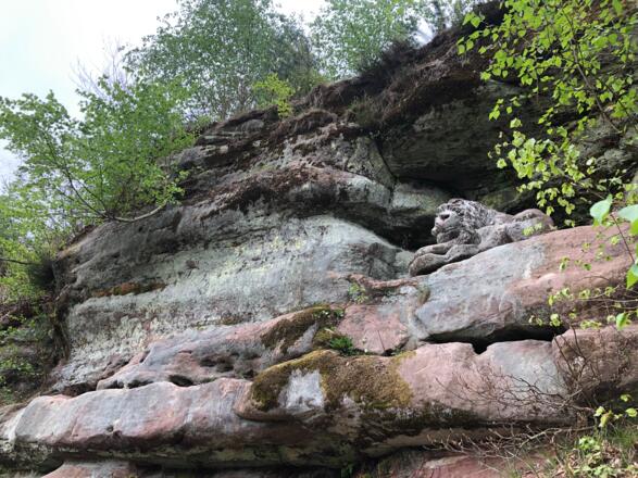 Steinerner Löwe bei Mitwitz