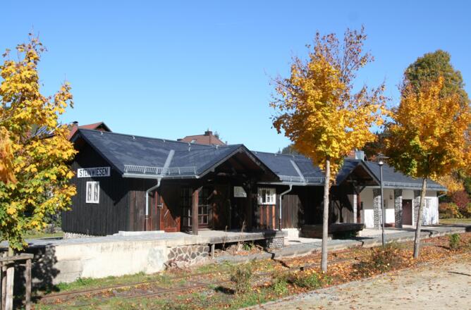 Naturparkinformationszentrum im ehemaligen Bahnhof Steinwiesen