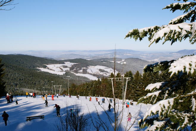 Piste, Lifte und Fernsicht