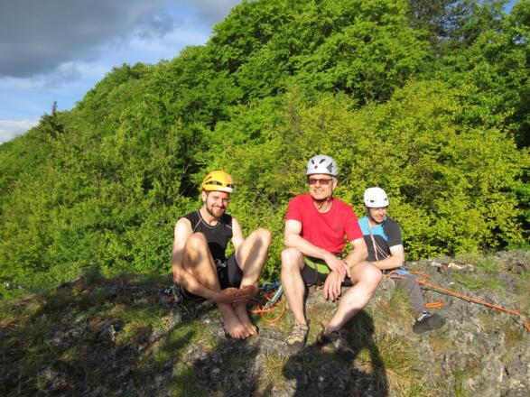 verweilen in der Abendsonne hoch über der Wiesent
