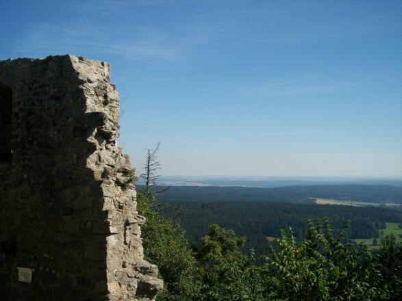 Blick von der Burgruine Epprechtstein