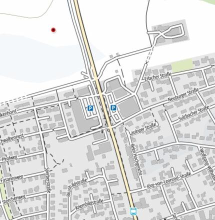 Parkplatz in Hilpoltstein