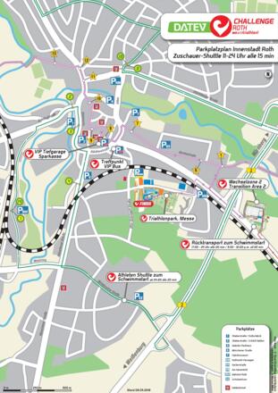 Übersichtsplan Innenstadt Roth - Challenge Roth
