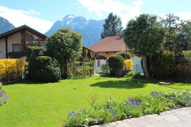 unser Garten Im Frühjahr Blick auf &quot;Säuling&quot;