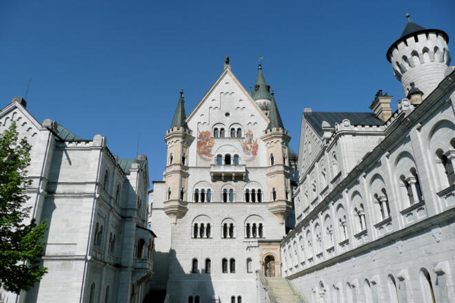 Innenhof Schloss Neuschwanstein