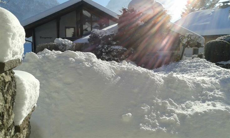 unser Garten im Winter