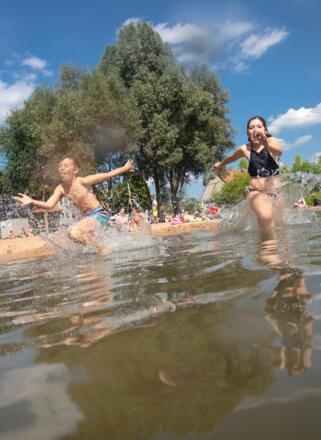 Badespaß am Igelsbachsee