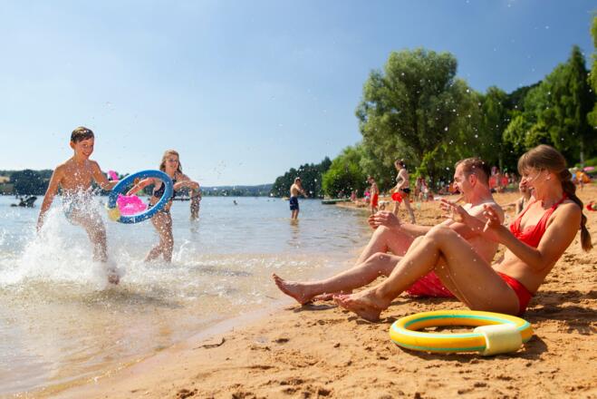 Badestrand Igelbachsee