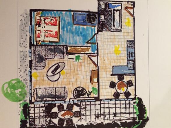 Grundriss Fewo Auszeit in Schwangau