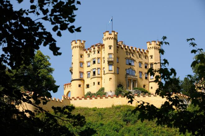 Schloss Hohenschwangau bei Füssen im Allgäu