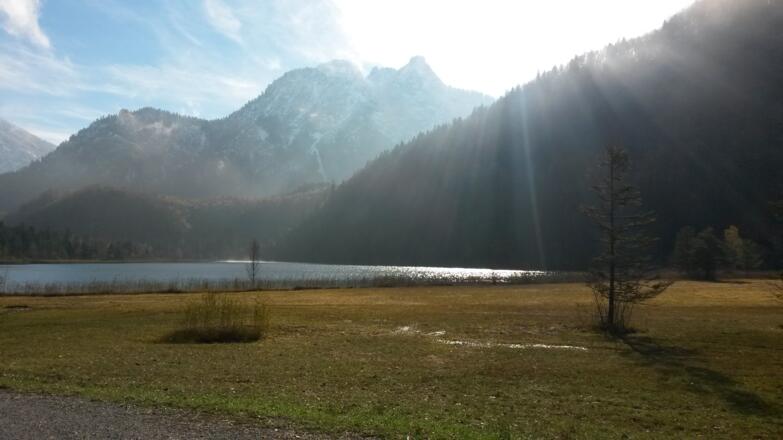 blick in Richtung Flugbahn Meteorit