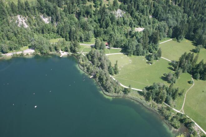 Luftbild zum Schwansee