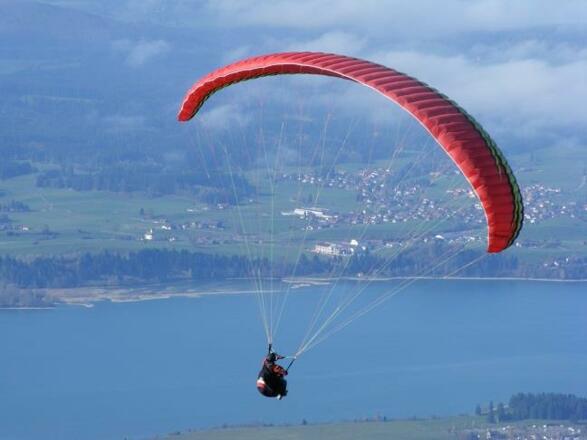 Gleitschirm am Tegelberg