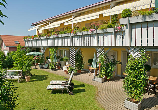 gemütlich angelegter Garten