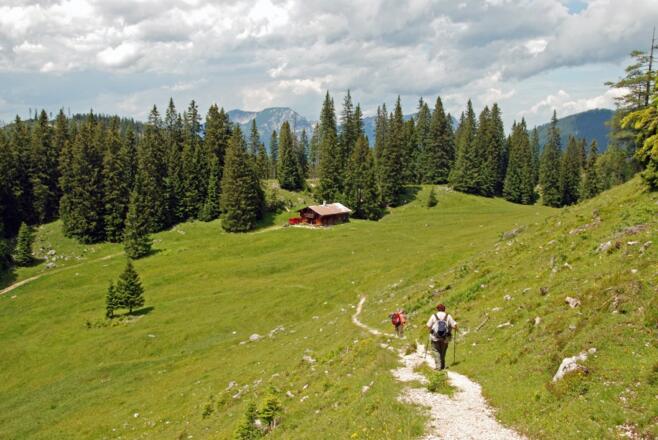 Hinunter zur Lattenbergalm