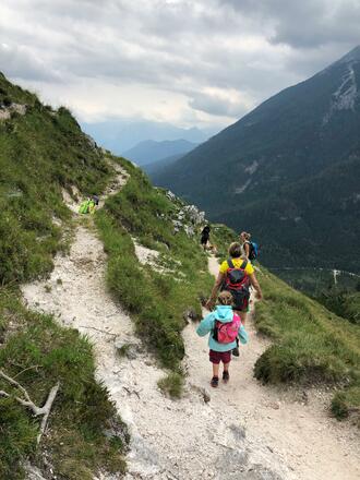 Wanderweg zurück ins Tal 